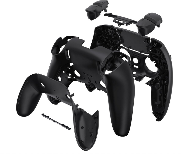 Carcasă Controller PS5 DualSense V2.0 Set Complet Housing Shell cu Butoane Negru / Alb - imagine 6