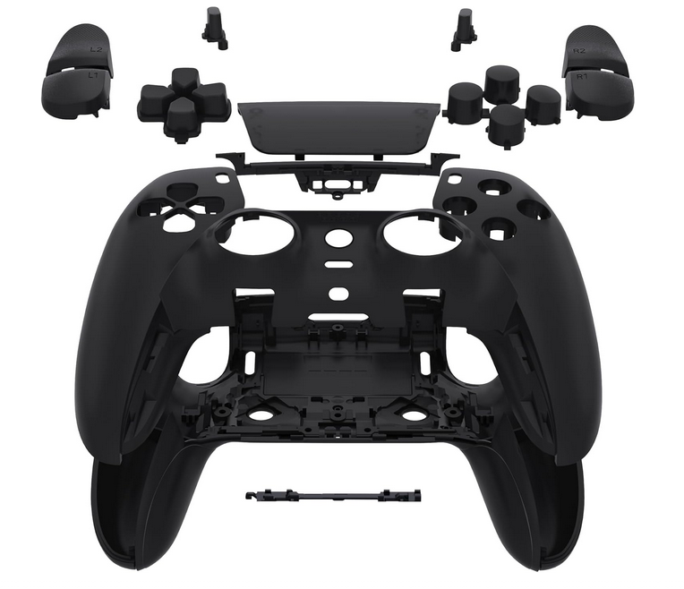 Carcasă Controller PS5 DualSense V2.0 Set Complet Housing Shell cu Butoane Negru / Alb