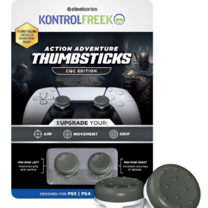 KontrolFreek CQC Gray – Action Adventure Performance Thumbsticks pentru Controller PS5 / PS4