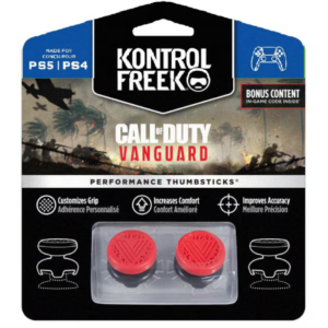 KontrolFreek Call of Duty Vanguard Red – Thumbgrip din Silicon pentru Controller PS5 / PS4 Crește Precizia și Controlul