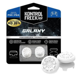 KontrolFreek Freek Galaxy White – Capace Extinse Thumb Stick pentru Controller PS5 / PS4