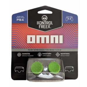 KontrolFreek Omni Green – Thumbgrip din Silicon Performance pentru Controller PS5 / PS4
