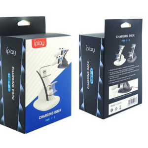 Stație Încărcare Dual Controller PS5 iPlay – Dock Wireless cu 2x USB Type-C pentru DualSense