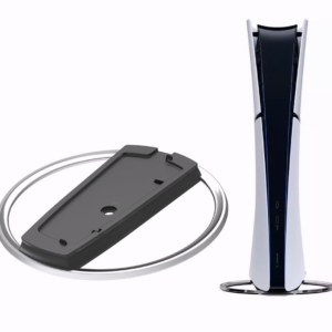 Suport Vertical PS5 Fat și PS5 Slim Disc/Digital Compatibil Stand Consolă Negru