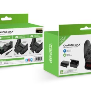 Stație de încărcare controller Xbox Dobe TYX-19006X cu 2 baterii și capace dedicate